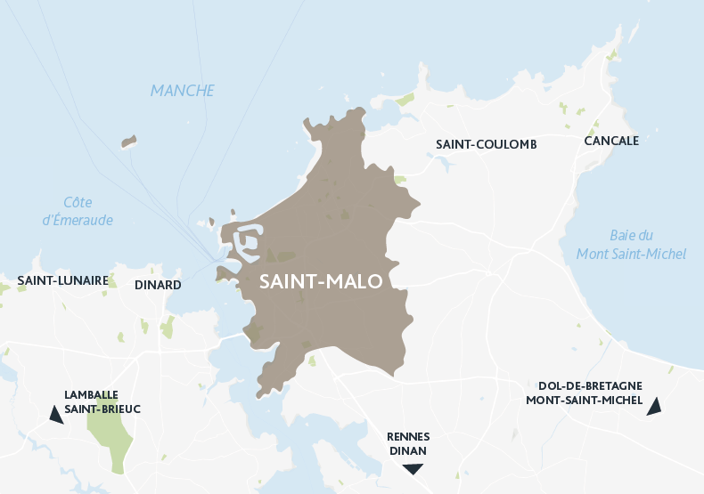 Programme immobilier neuf - Malorette à Saint-Malo (35) - Plan de situation - Lamotte