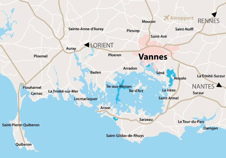 Terrain à construire - Vannes Ma Vraie Nature dans le Morbihan (56) - Plan de situation - Lamotte Aménageur Lotisseur