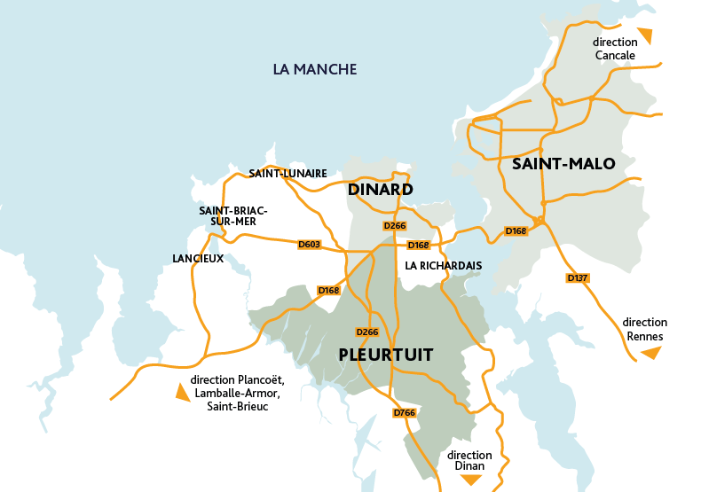 Programme immobilier neuf - Storia à Pleurtuit (35) - Plan de situation - Lamotte