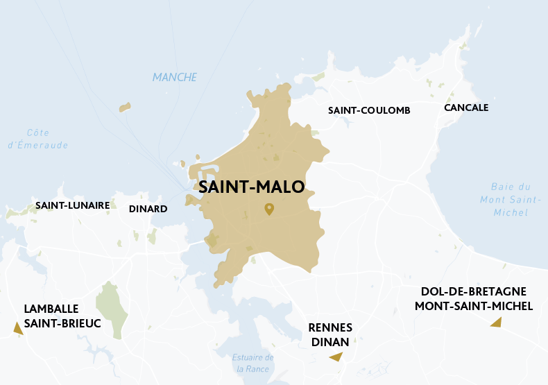 Programme immobilier neuf - Le Domaine des Dames à Saint-Malo (35) - Plan de situation - Lamotte